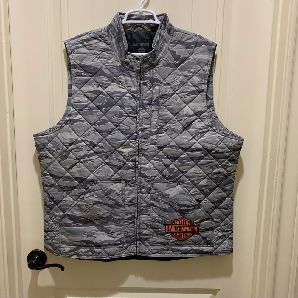 Harley Davidson Vest SZ XL Screaming Eagle Insulated Vest Men's 97408-24VM Camo